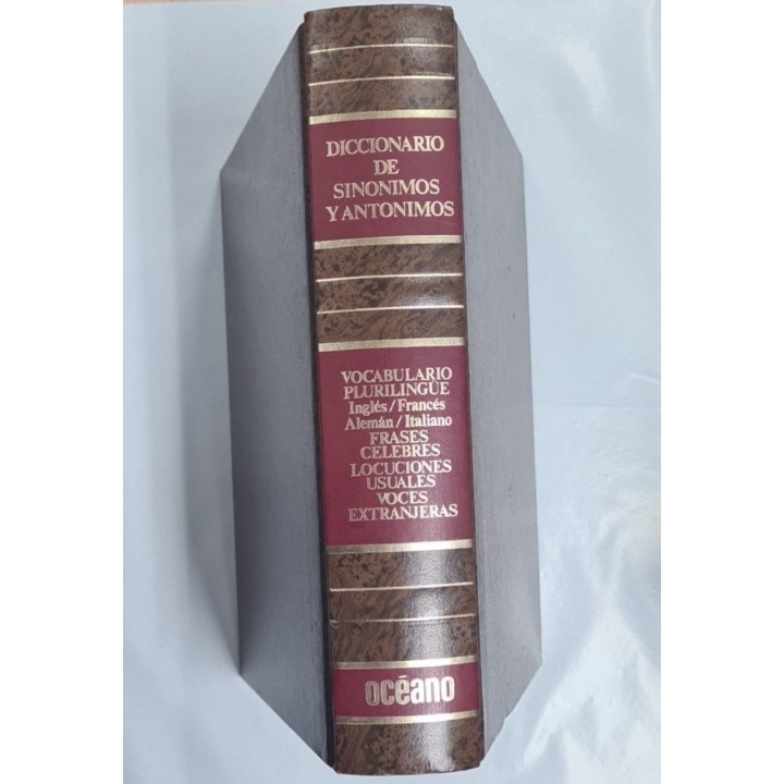 DICCIONARIO DE SINONIMOS Y ANTONIMOS. VOCABULARIO PLURILINGUE INGLÉS/FRANCÉS, ALEMÁN/ITALIANO.
